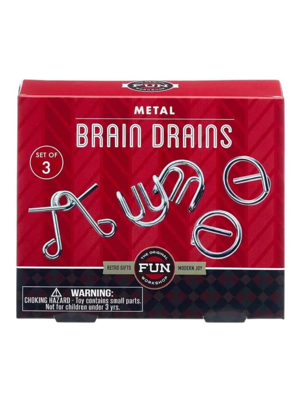 Metal Brain Drains Puzzle Set - NEW
